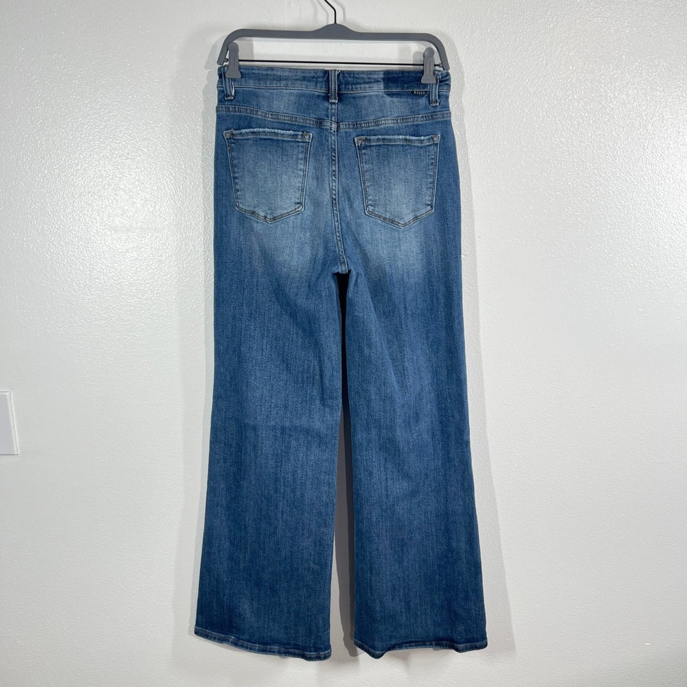 Risen Jeans Jane Mid-Rise Faux Fold Over Straight Leg Jeans‎ 11/30 RDP5314 Denim - Picture 2 of 10